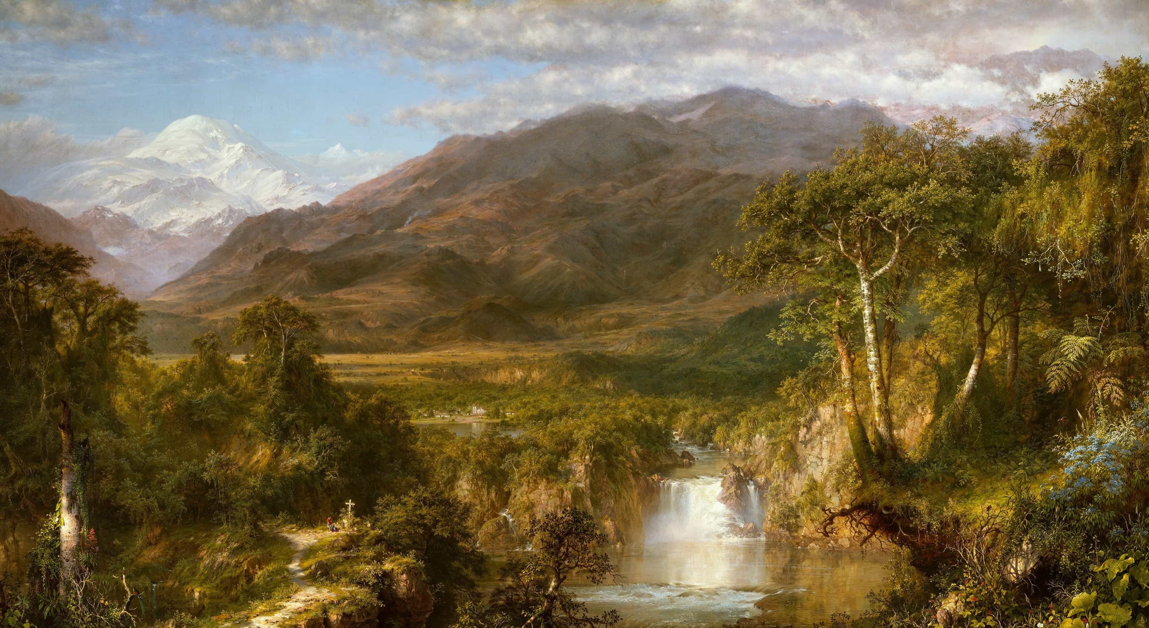 《アンデスの山奥》 フレデリック・チャーチ 1859年
